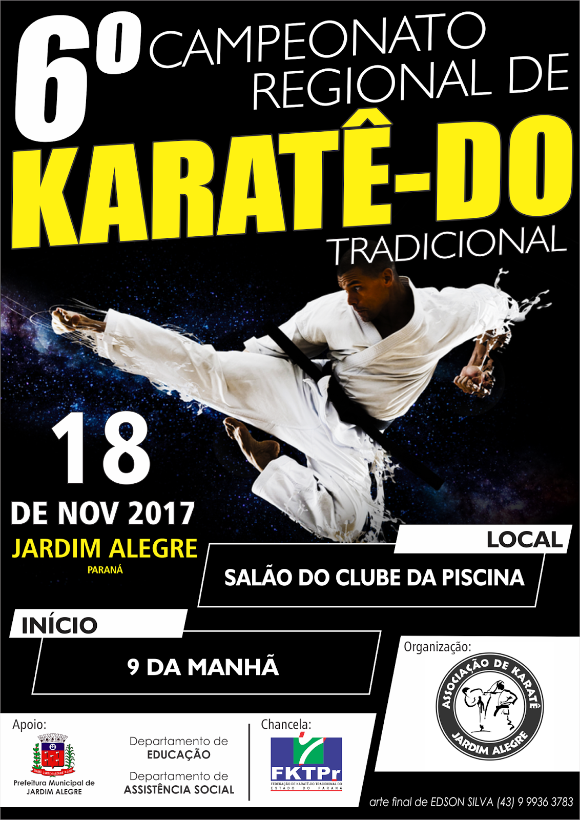 CONVITE: VI Campeonato Regional Jardim Alegre de Karatê-Do Tradicional